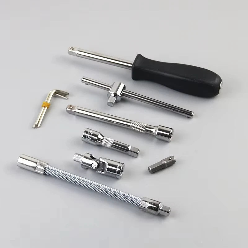 46pcs Car Repair Tool Kit 1/4-Inch Socket Set Car Repair Tool Ratchet