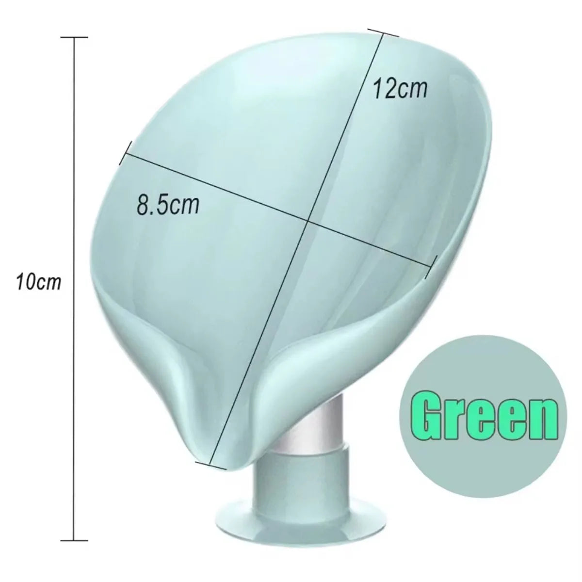 Leaf Shape Soap Box Drain Soap Holder Bathroom Accessories Suction Cup